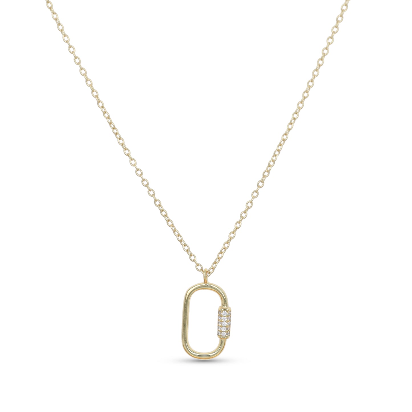 Oval Lock Necklace