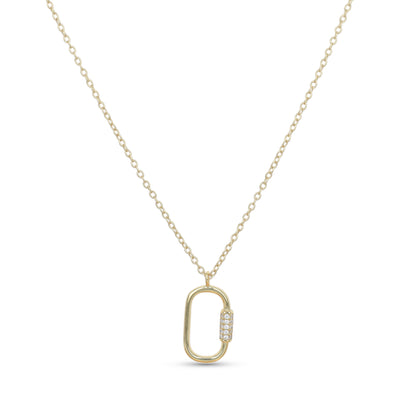 Oval Lock Necklace