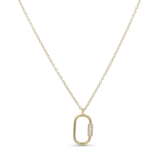 Oval Lock Necklace