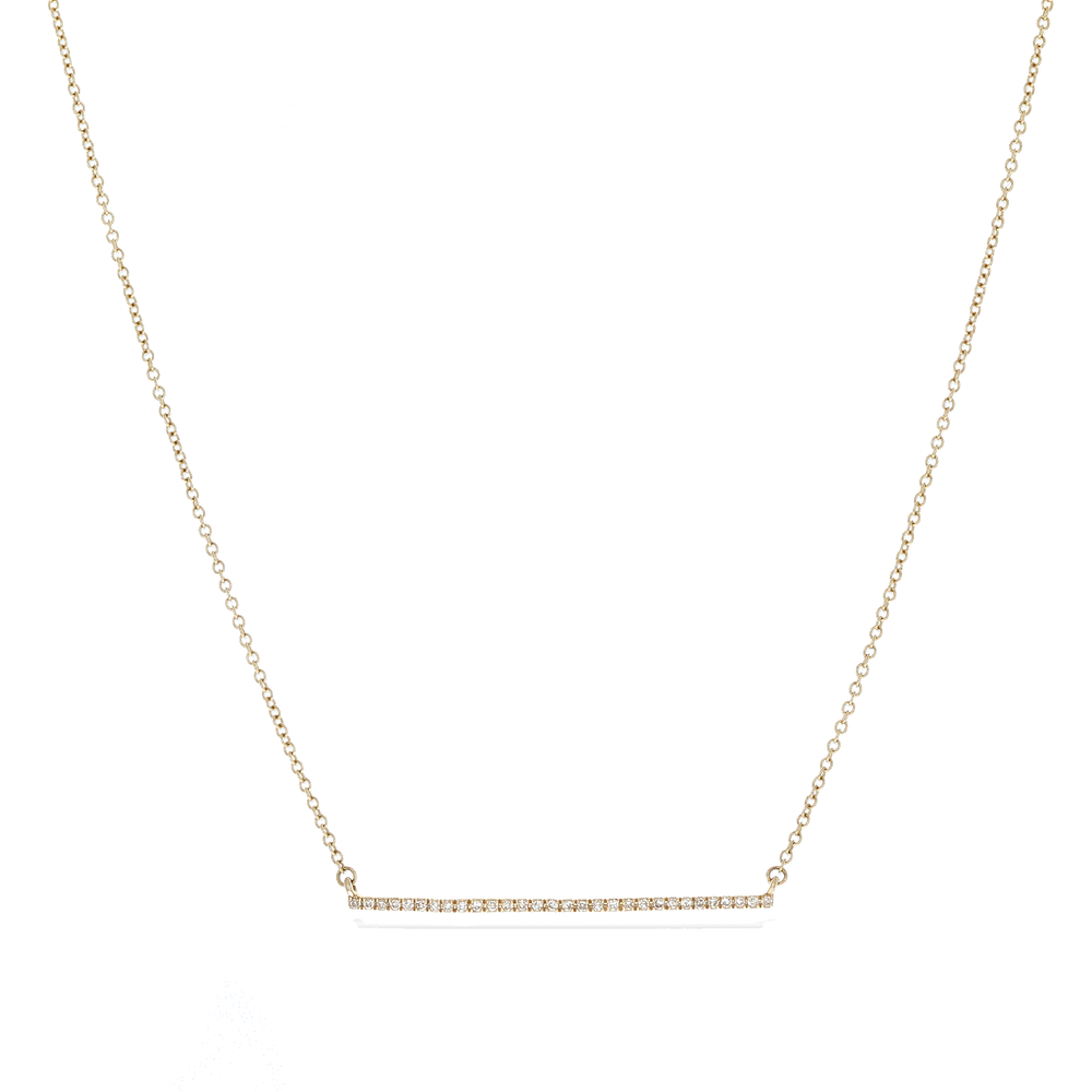 Diamond Bar Necklace 