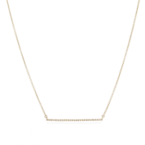 
            
                Load image into Gallery viewer, Diamond Bar Necklace 
            
        