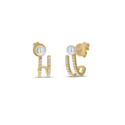 Pearl Diamond Ear Cuff
