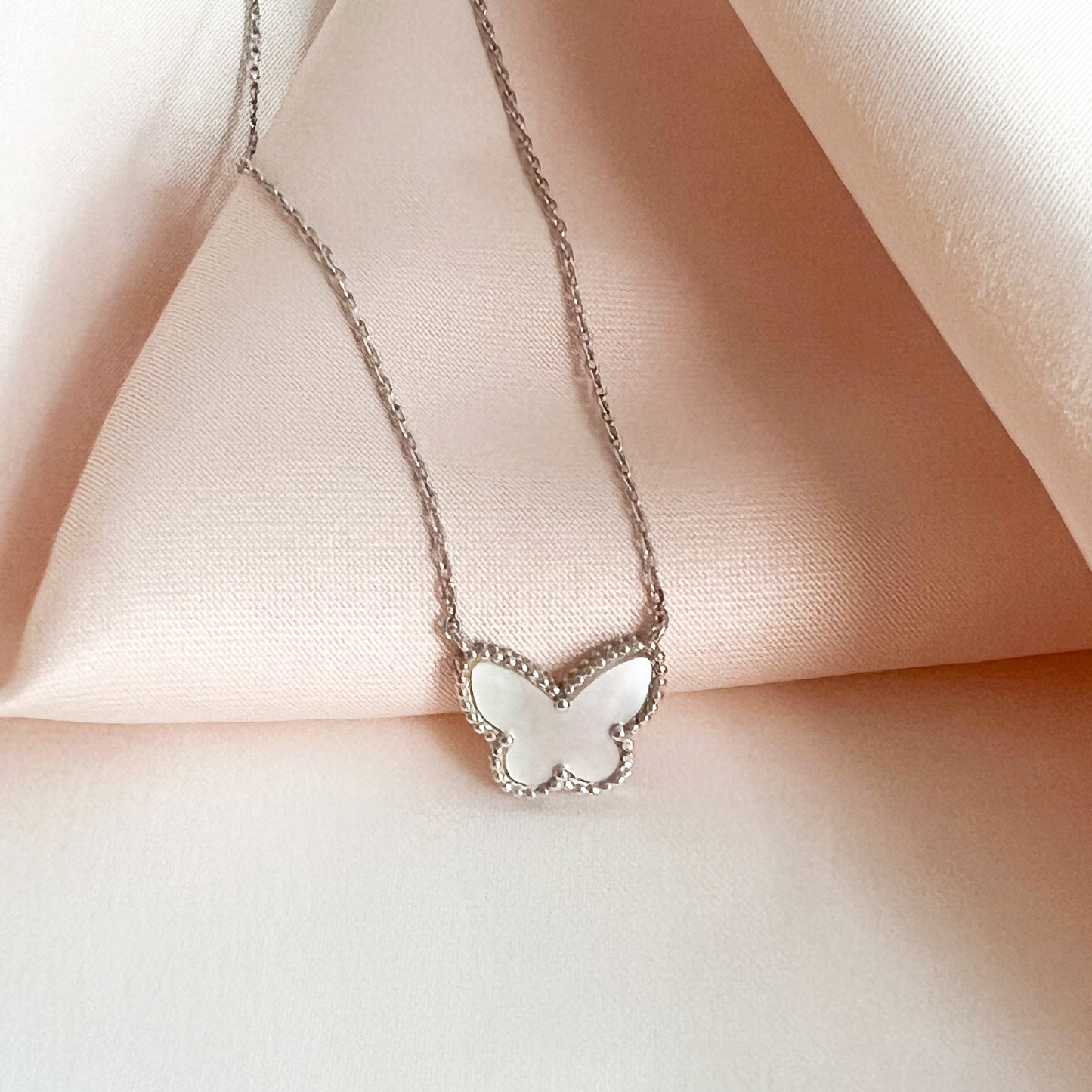 Pearl Butterfly Necklace from Alexandra Marks Jewelry