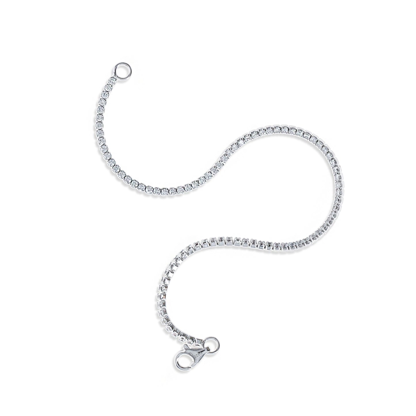 Tiny Everyday Tennis Bracelet in Sterling Silver 