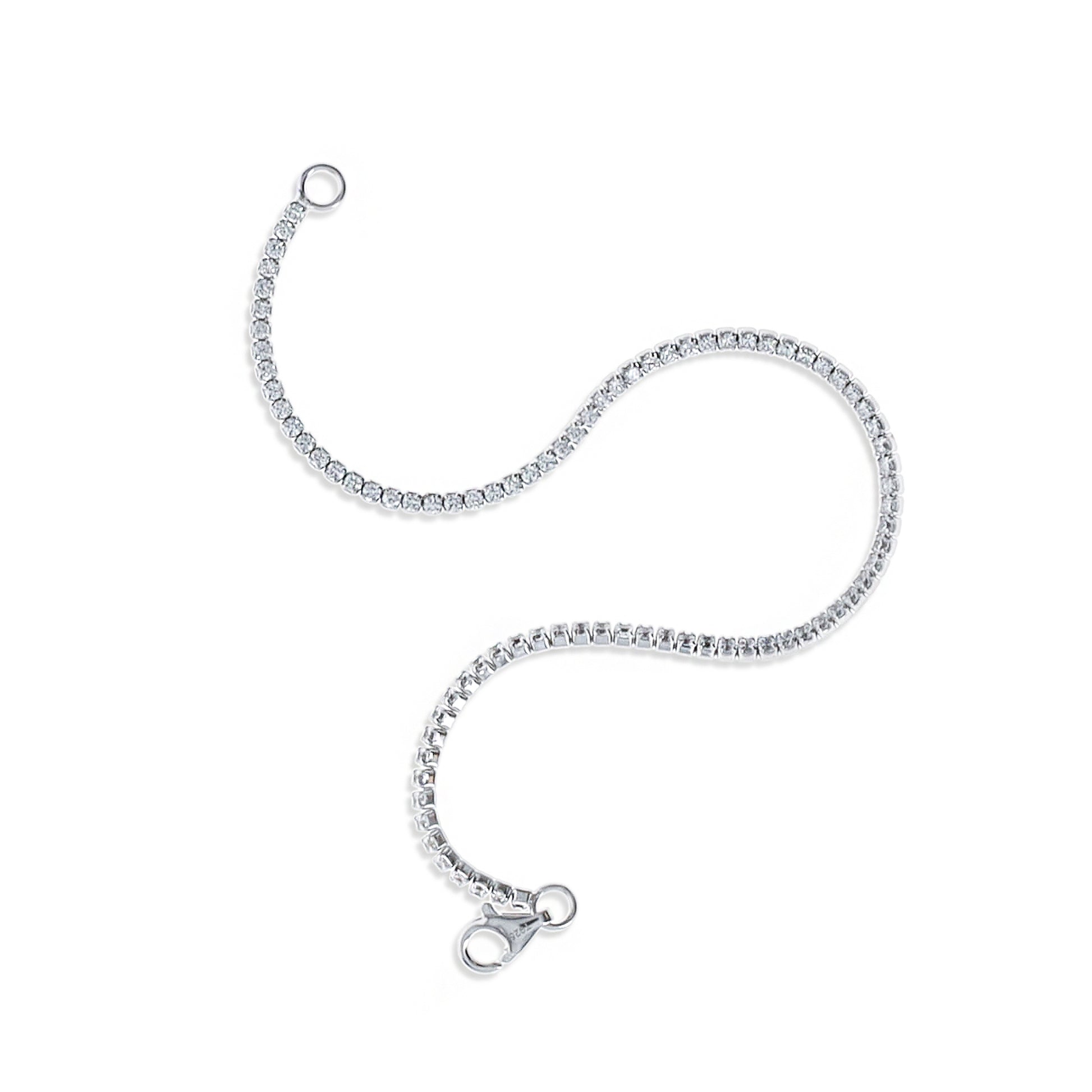 Tiny Everyday Tennis Bracelet in Sterling Silver 