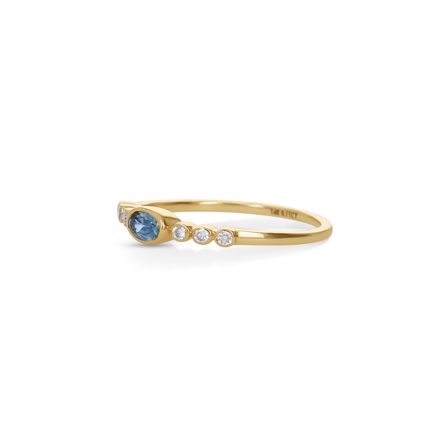 Blue Sapphire Birthstone Ring in Gold from Alexandra Marks Jewelry