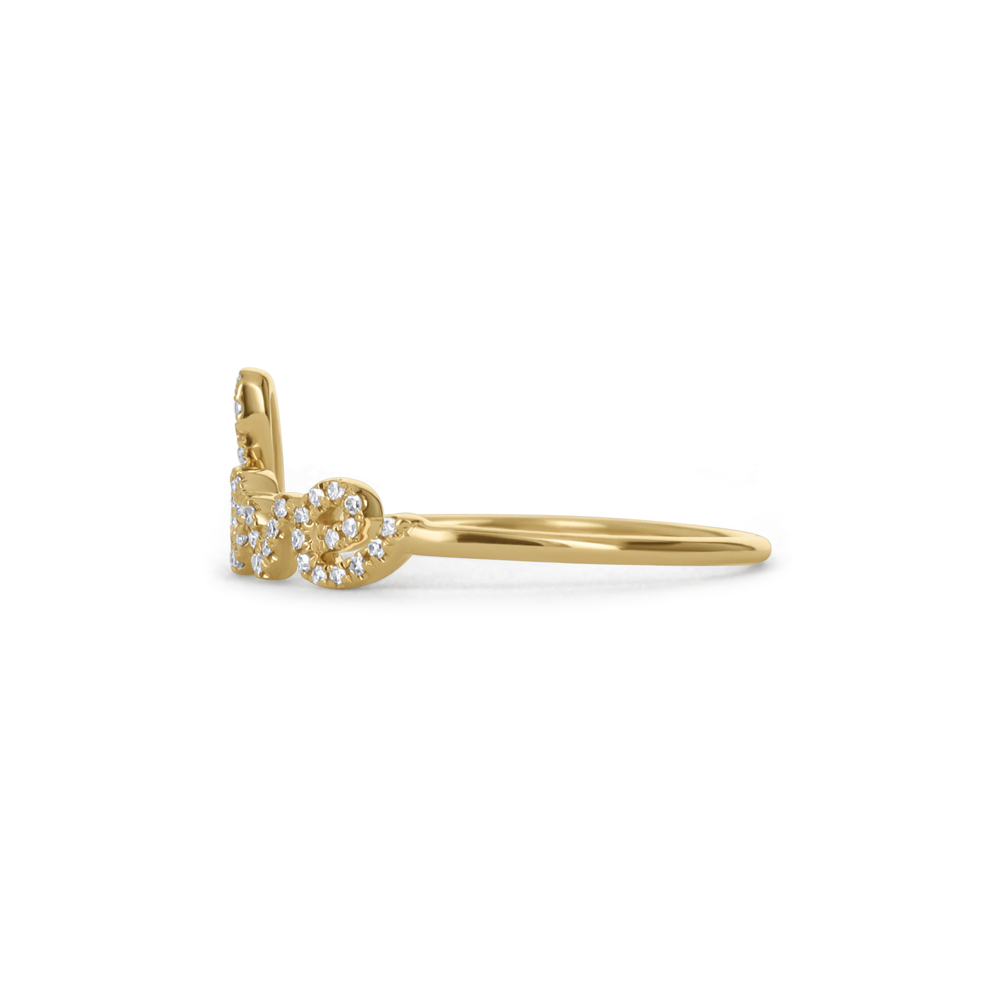 Dainty Diamond Stacking Ring in Gold