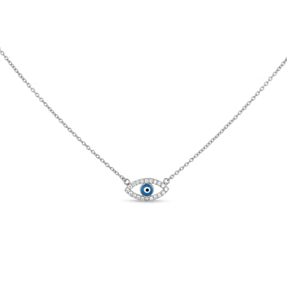 Silver Evil Eye Turquoise Necklace from Alexandra Marks Jewelry