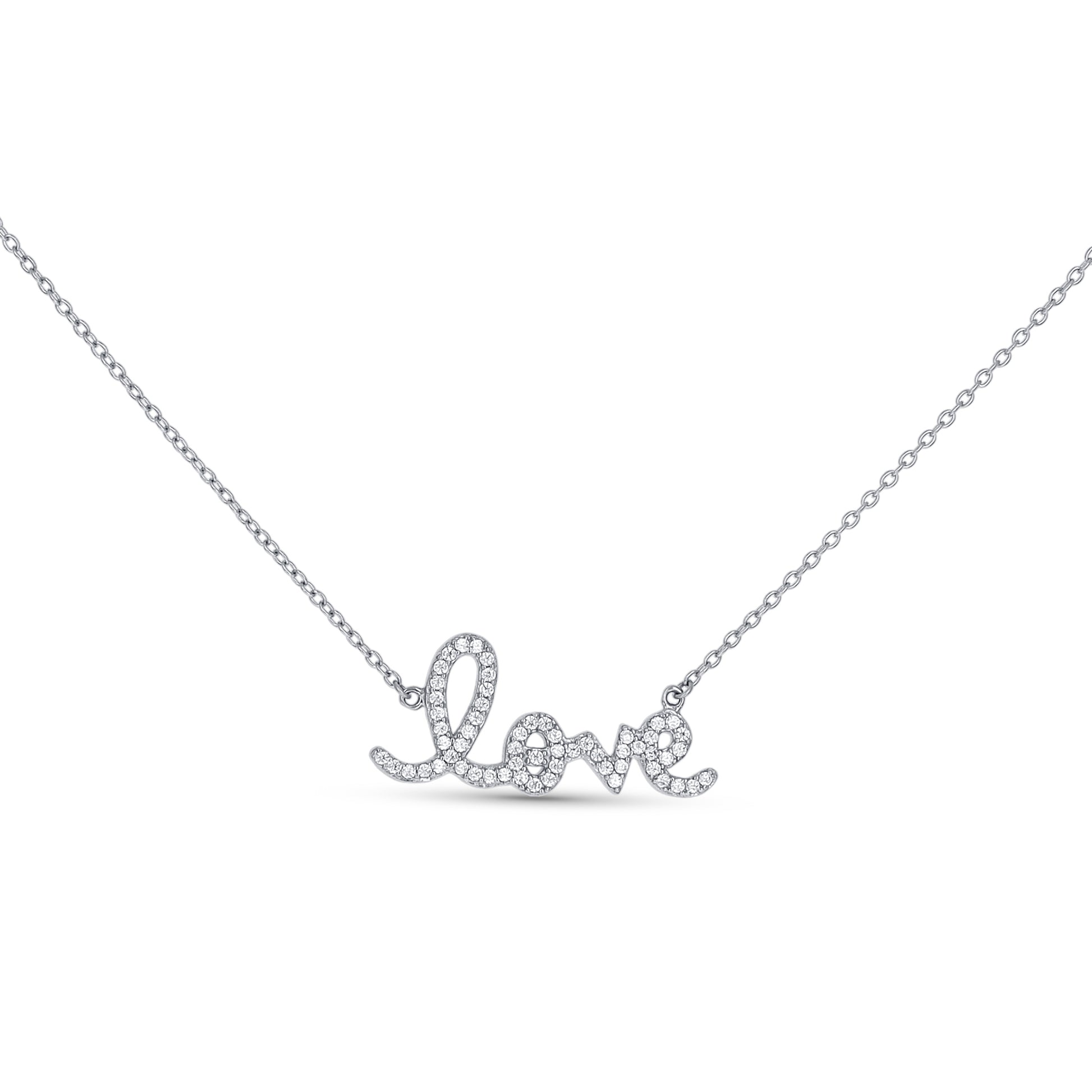 Silver Love Necklace - Alexandra Marks Jewelry