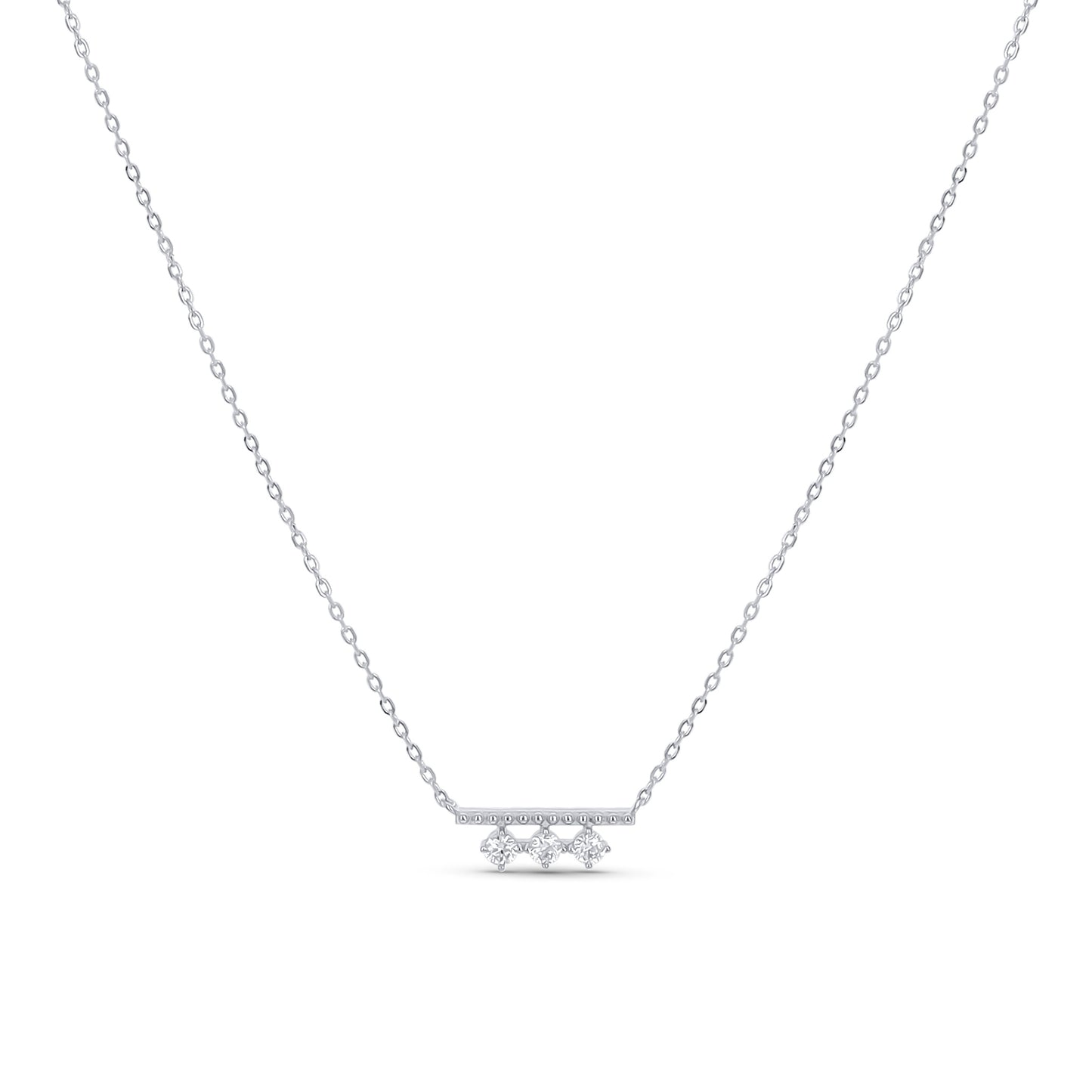 Sterling Silver Bar Necklace Alexandra Marks Jewelry