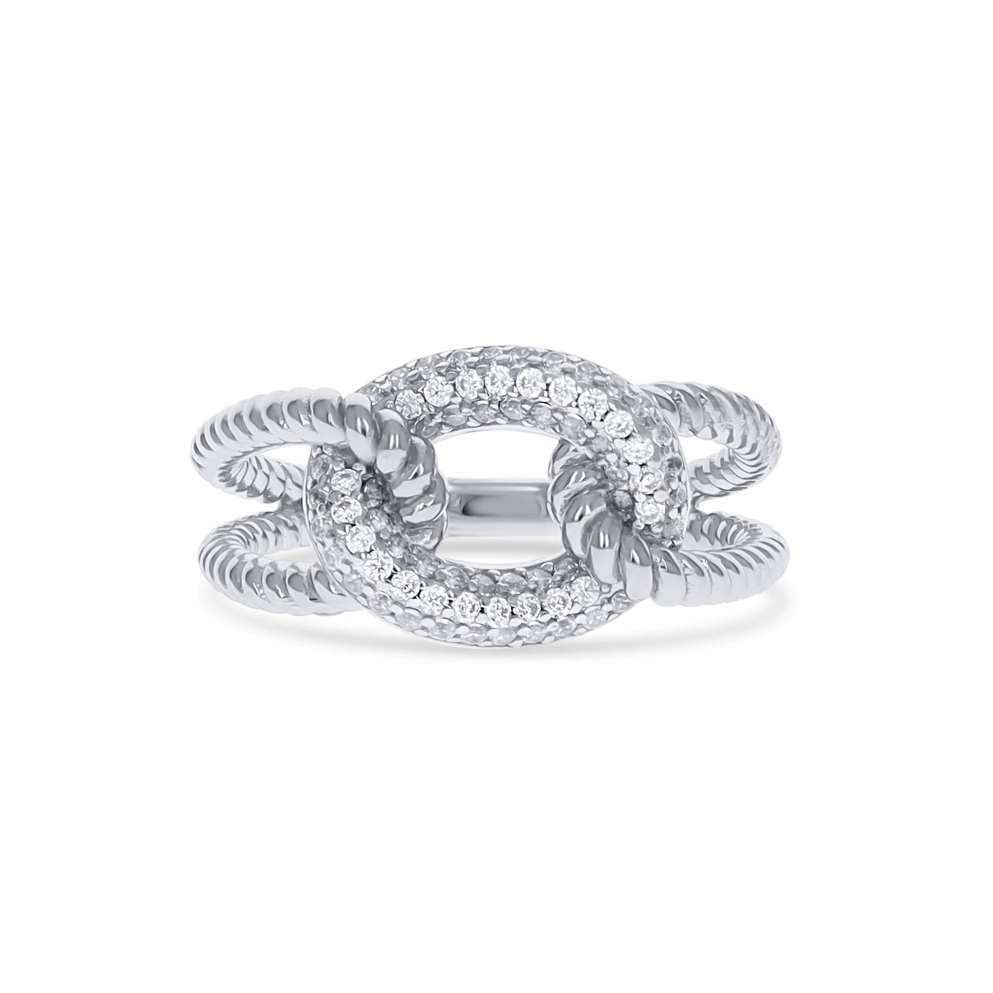 Silver Knot Statement Ring - Alexandra Marks Jewelry