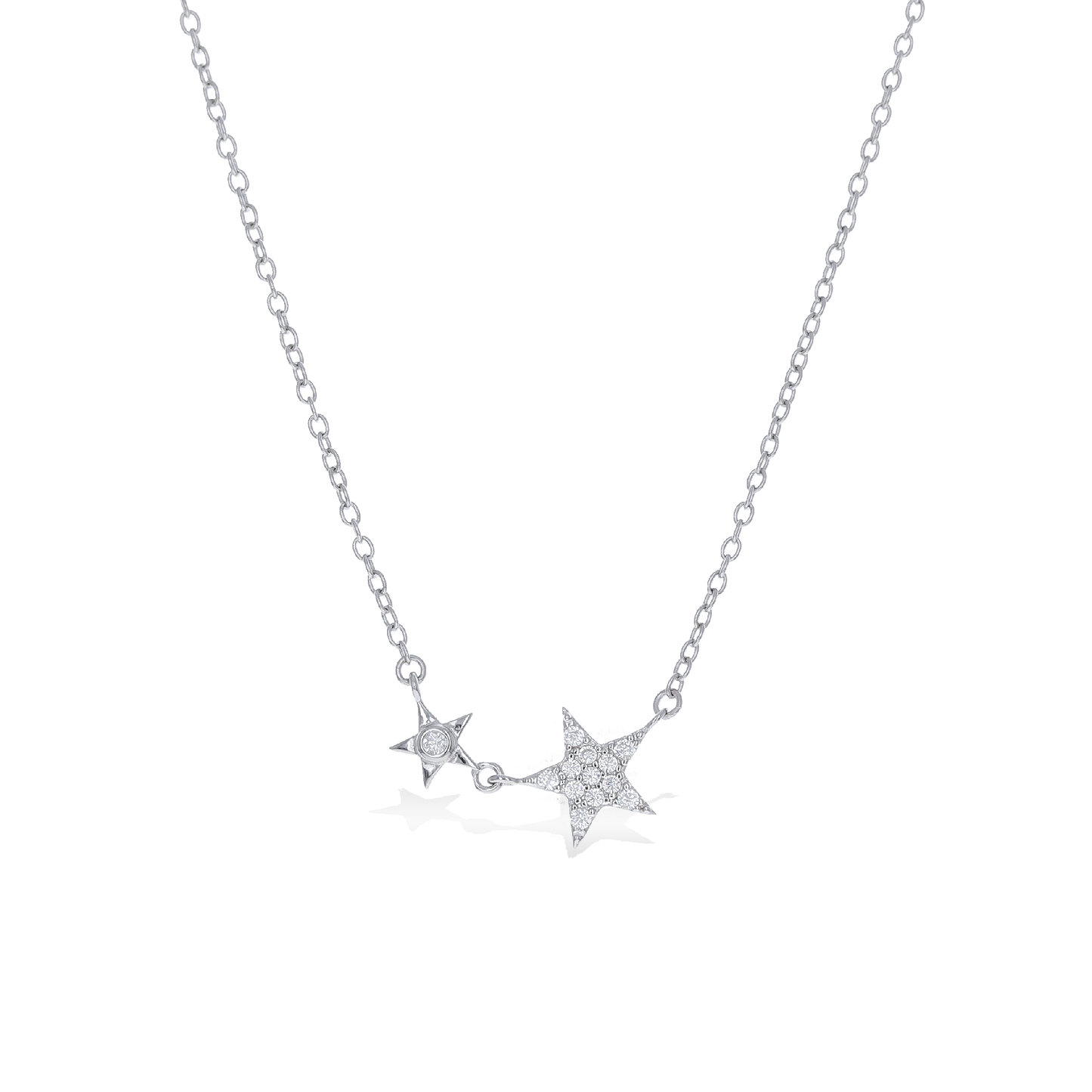 Silver Mini CZ Star Necklace | Alexandra Marks Jewelry