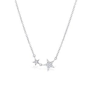 Silver Mini CZ Star Necklace | Alexandra Marks Jewelry