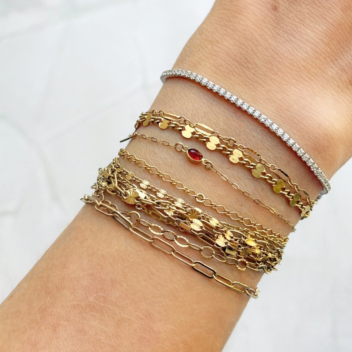 Permanent Bracelets and Classic Tennis Bracelet from Alexandra Marks Jewelry