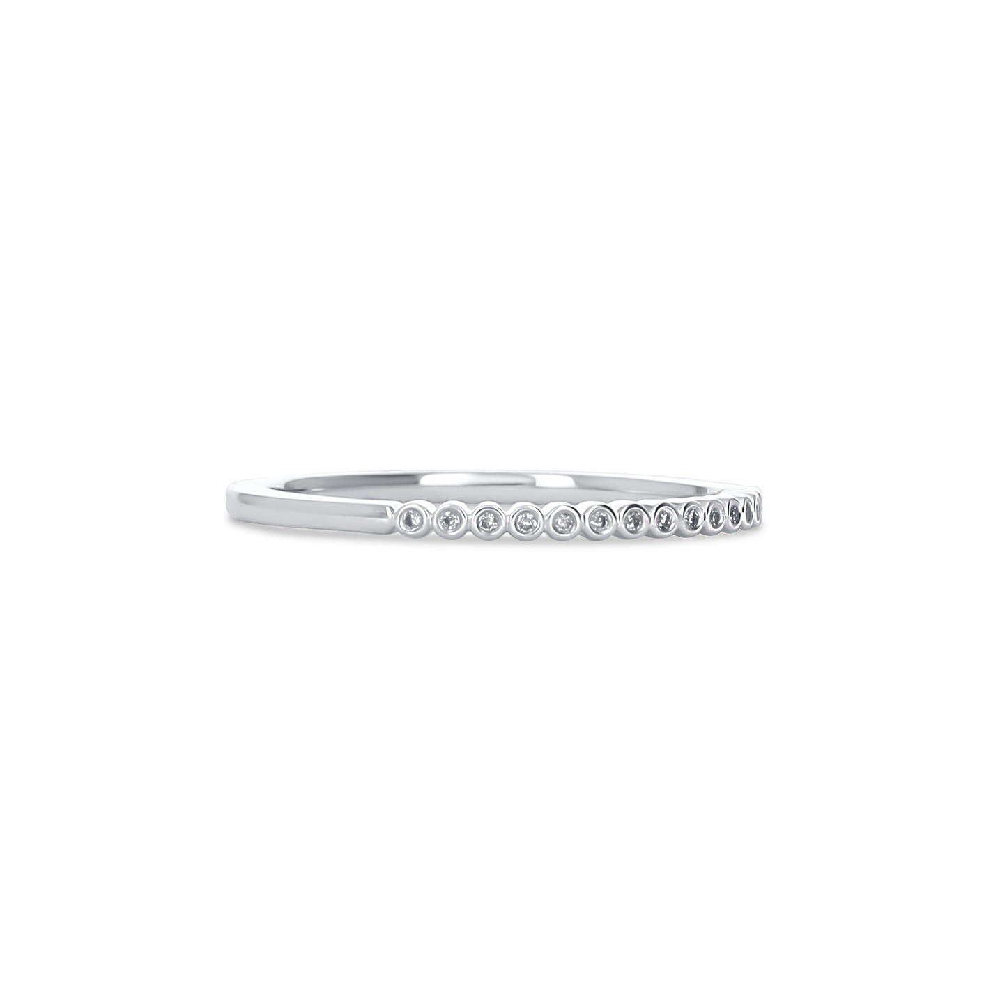 Minimalist White Gold & Diamond Ring from Alexandra Marks Jewelry