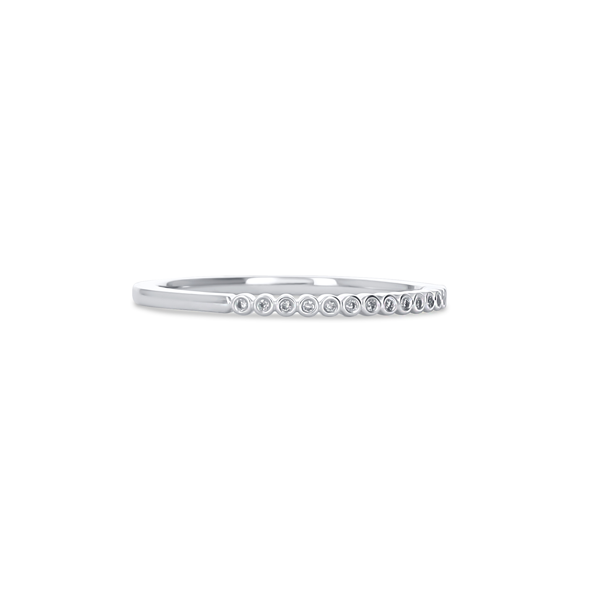 Minimalist White Gold & Diamond Ring from Alexandra Marks Jewelry