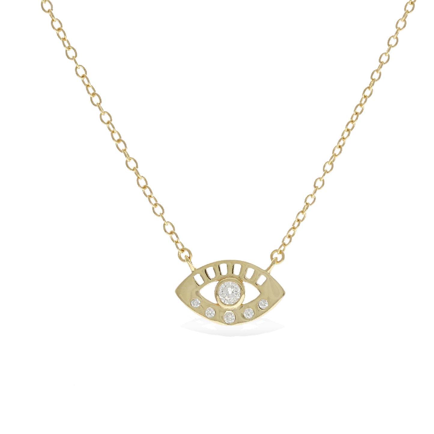 Classic Gold Evil Eye Necklace