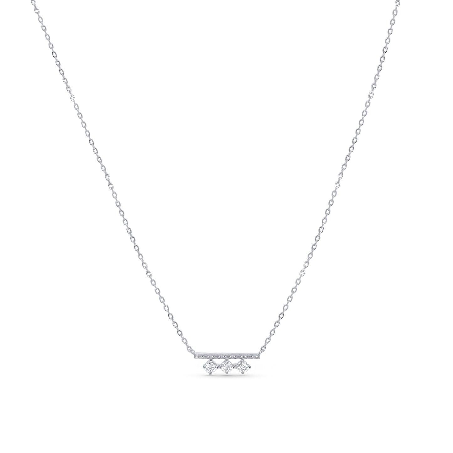 Simple Silver Bar Necklace from Alexandra Marks Jewelry