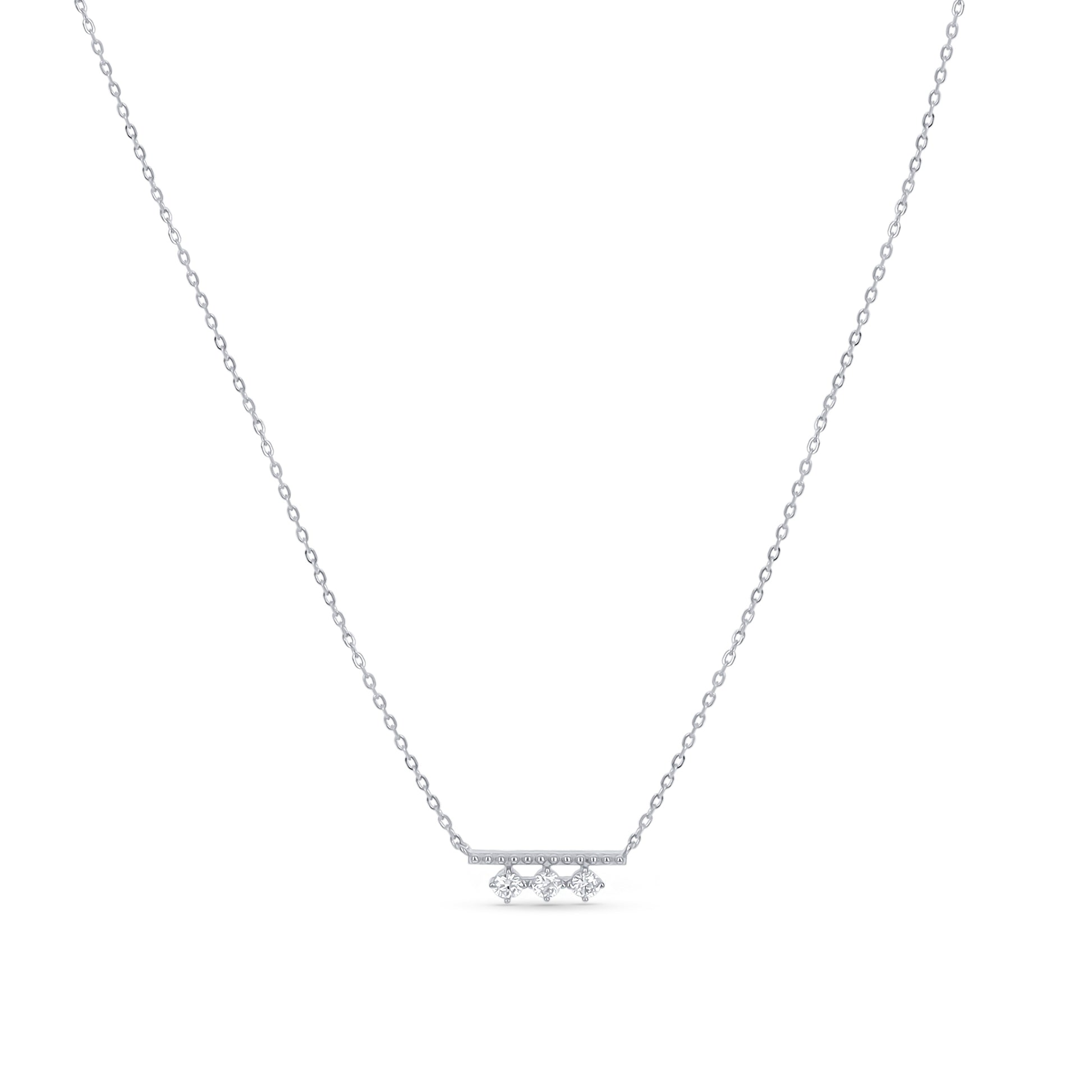 Simple Silver Bar Necklace from Alexandra Marks Jewelry