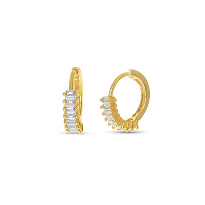 Small Gold Huggie Hoop Earrings from Alexandra Marks