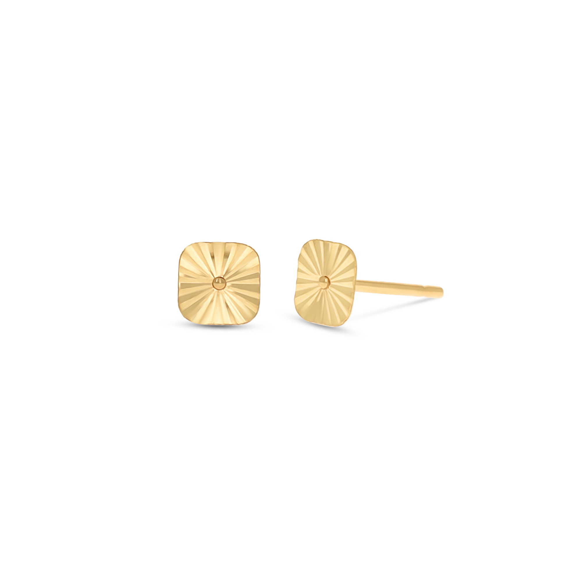 Dainty Everyday 14kt Gold Stud Earrings | Alexandra Marks Jewelry