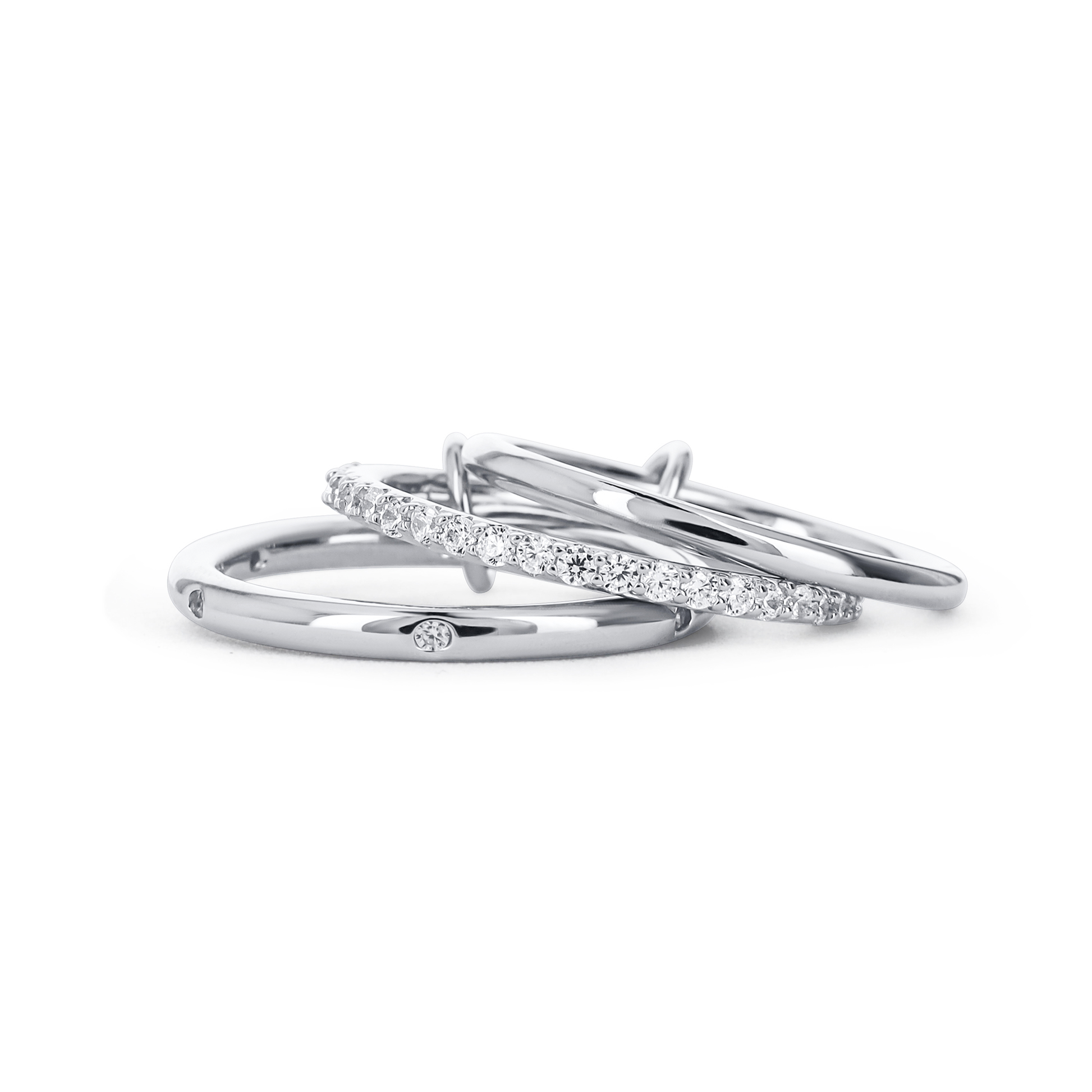 Sterling Silver Connected Spinner Ring from Alexandra Marks Jewelry