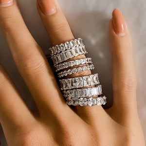 Round CZ Eternity Band Rings from Alexandra Marks Jewelry