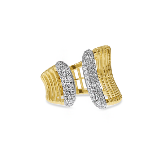 Gold Cuff Ring 