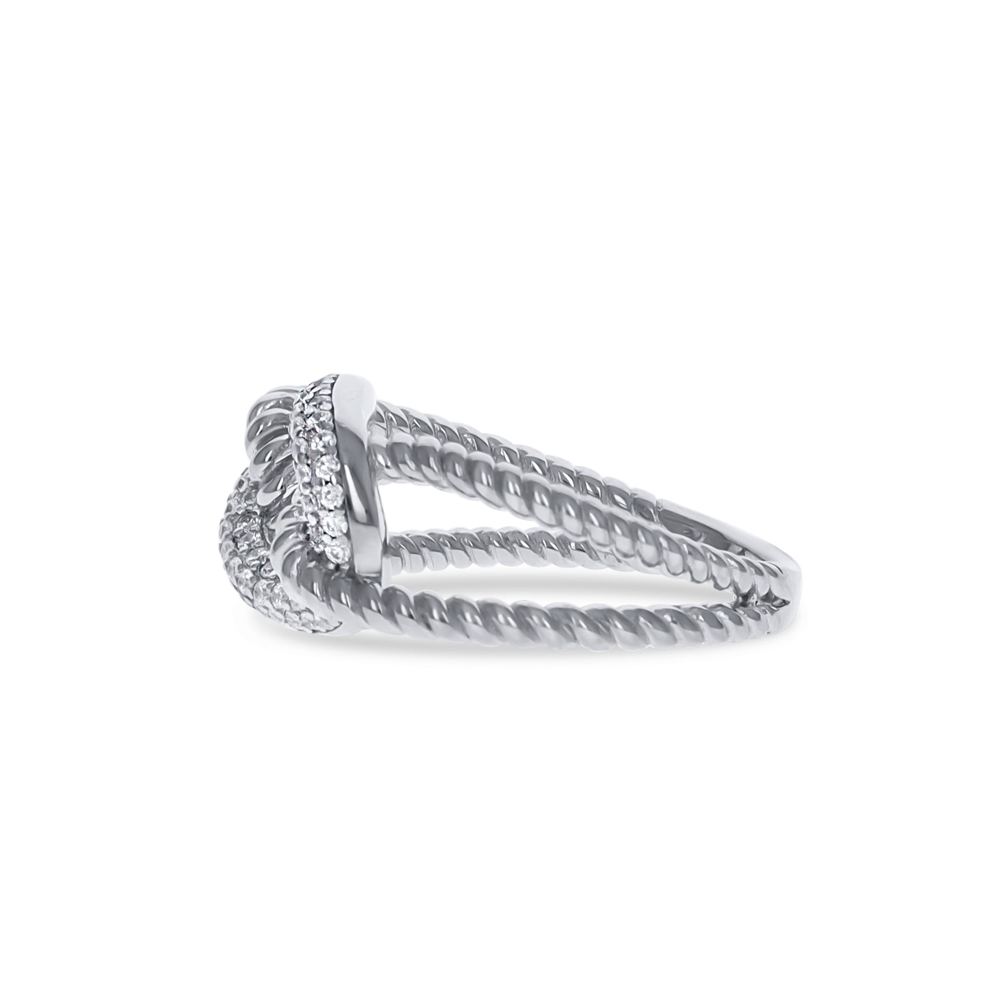 Twisted Knot Ring in Silver - Alexandra Marks Jewelry