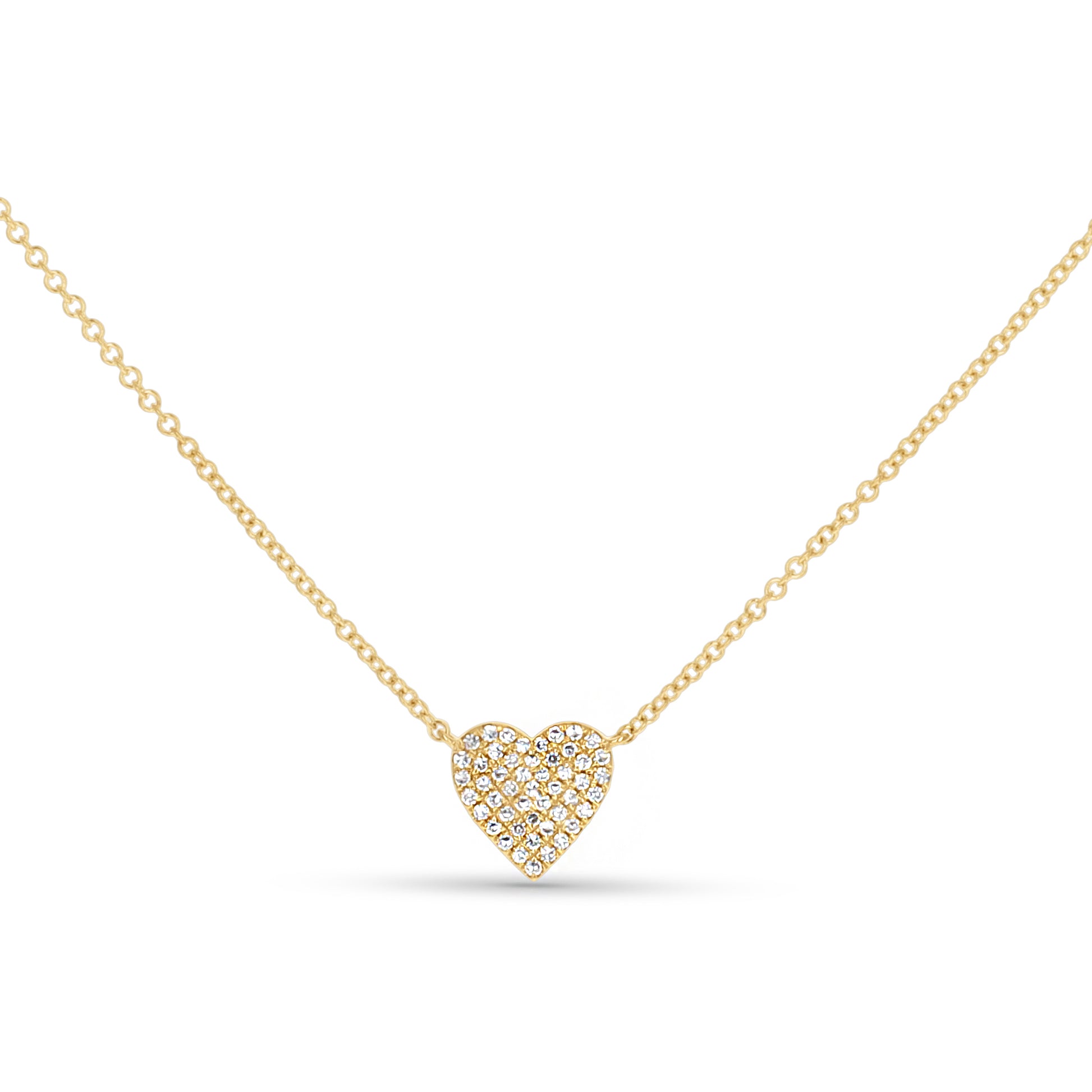 Sweet Everyday Diamond heart necklace in gold