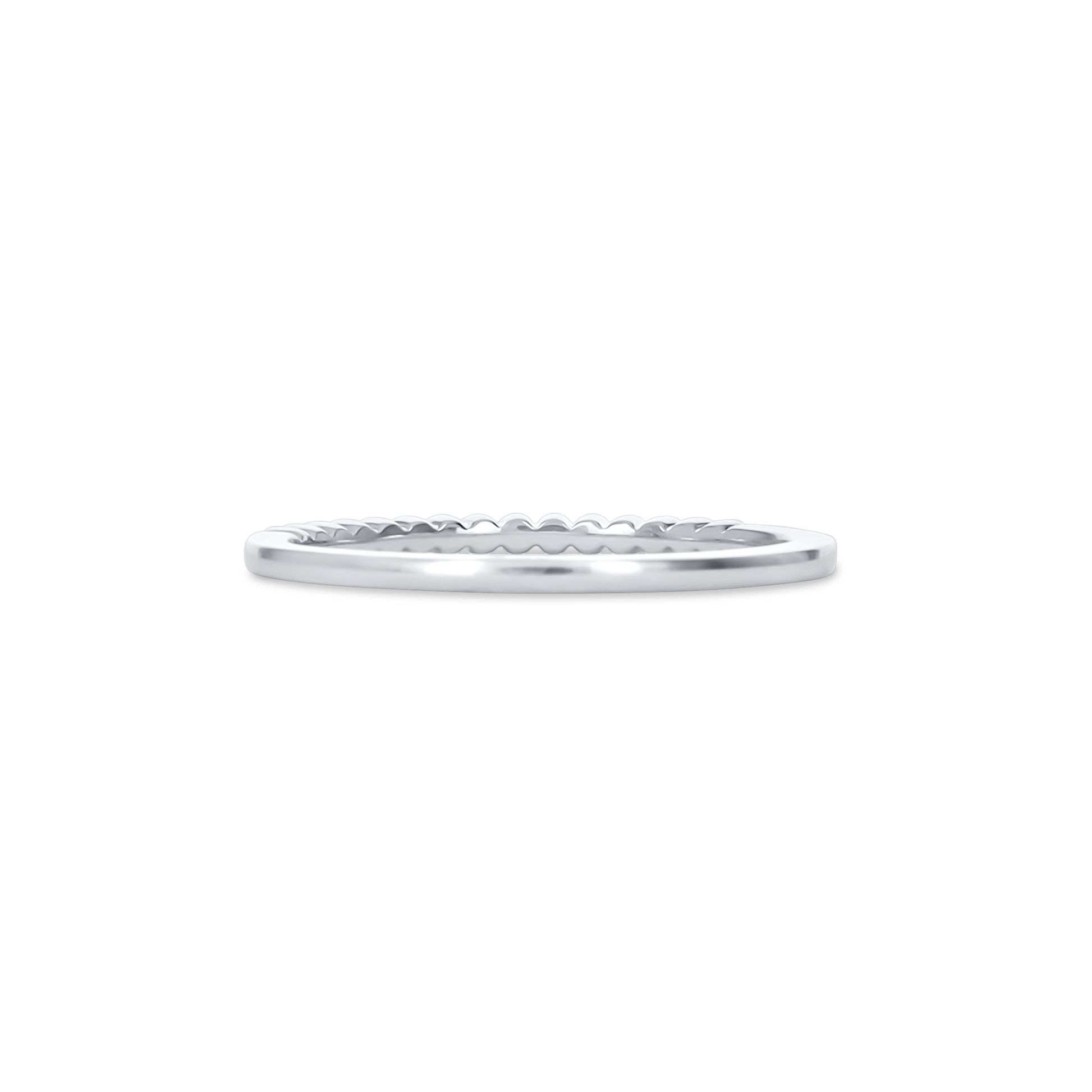 Thin White Gold Minimalist Ring 