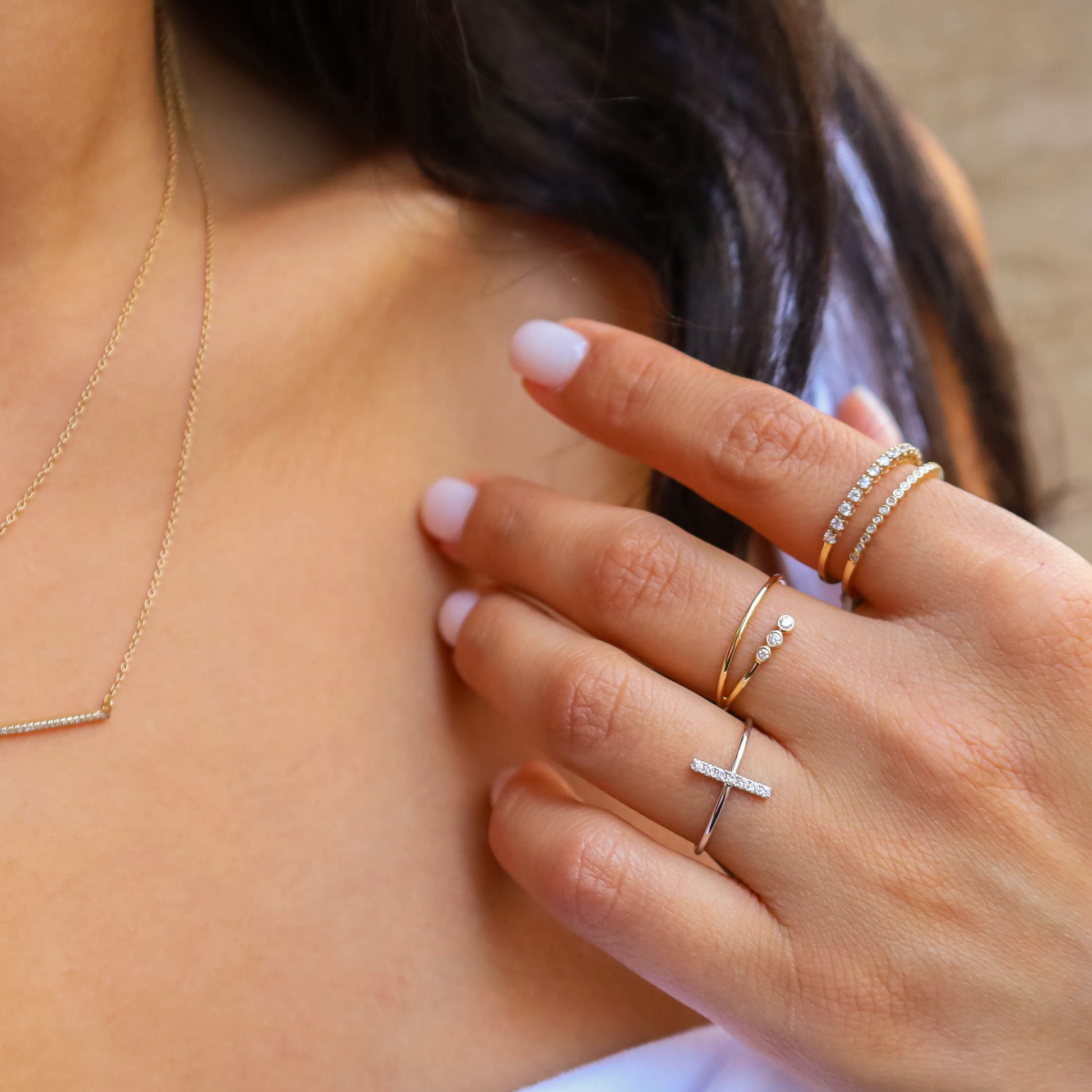 Tiny Diamond Wrap Ring from Alexandra Marks Jewelry