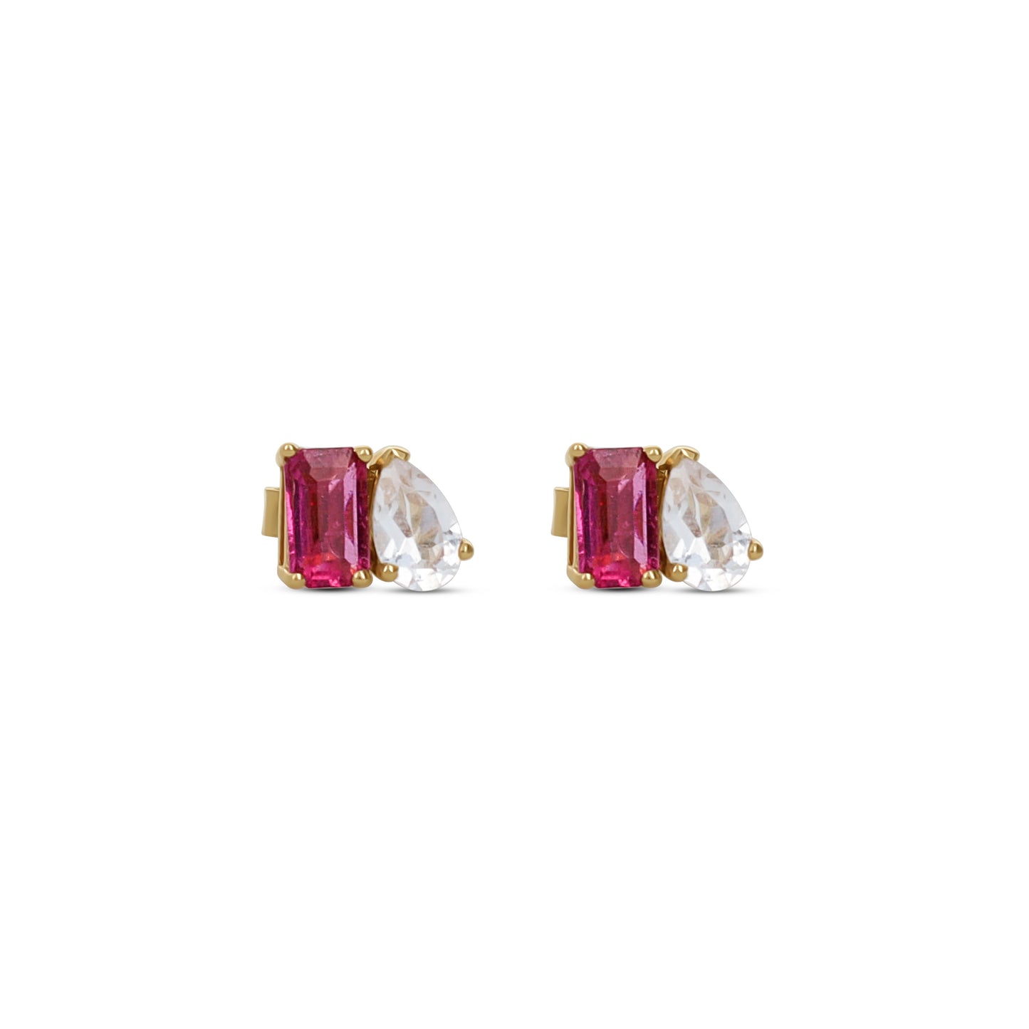 Pink Tourmaline Diamond Earrings | Alexandra Marks Jewelry