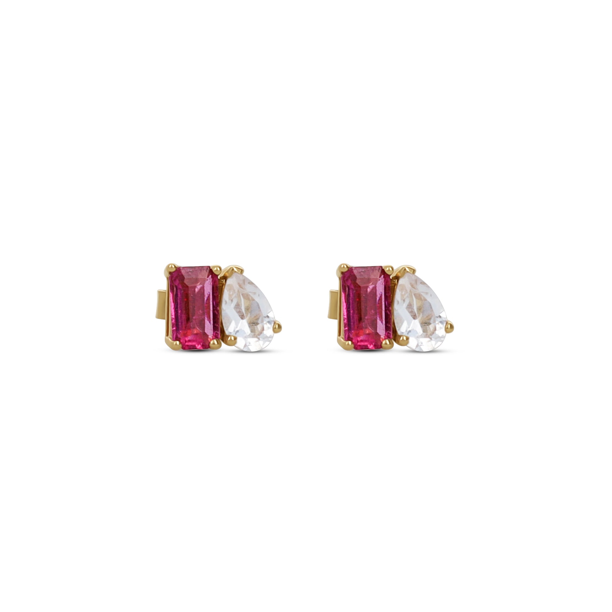 Pink Tourmaline Diamond Earrings | Alexandra Marks Jewelry