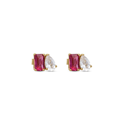 Pink Tourmaline Diamond Earrings | Alexandra Marks Jewelry