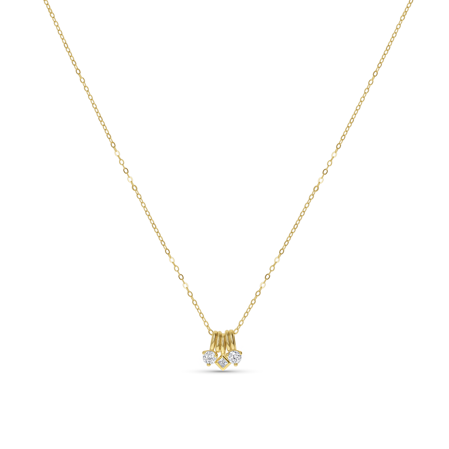Mixed Charm Necklace in Gold from Alexandra Marks Jewelry. 