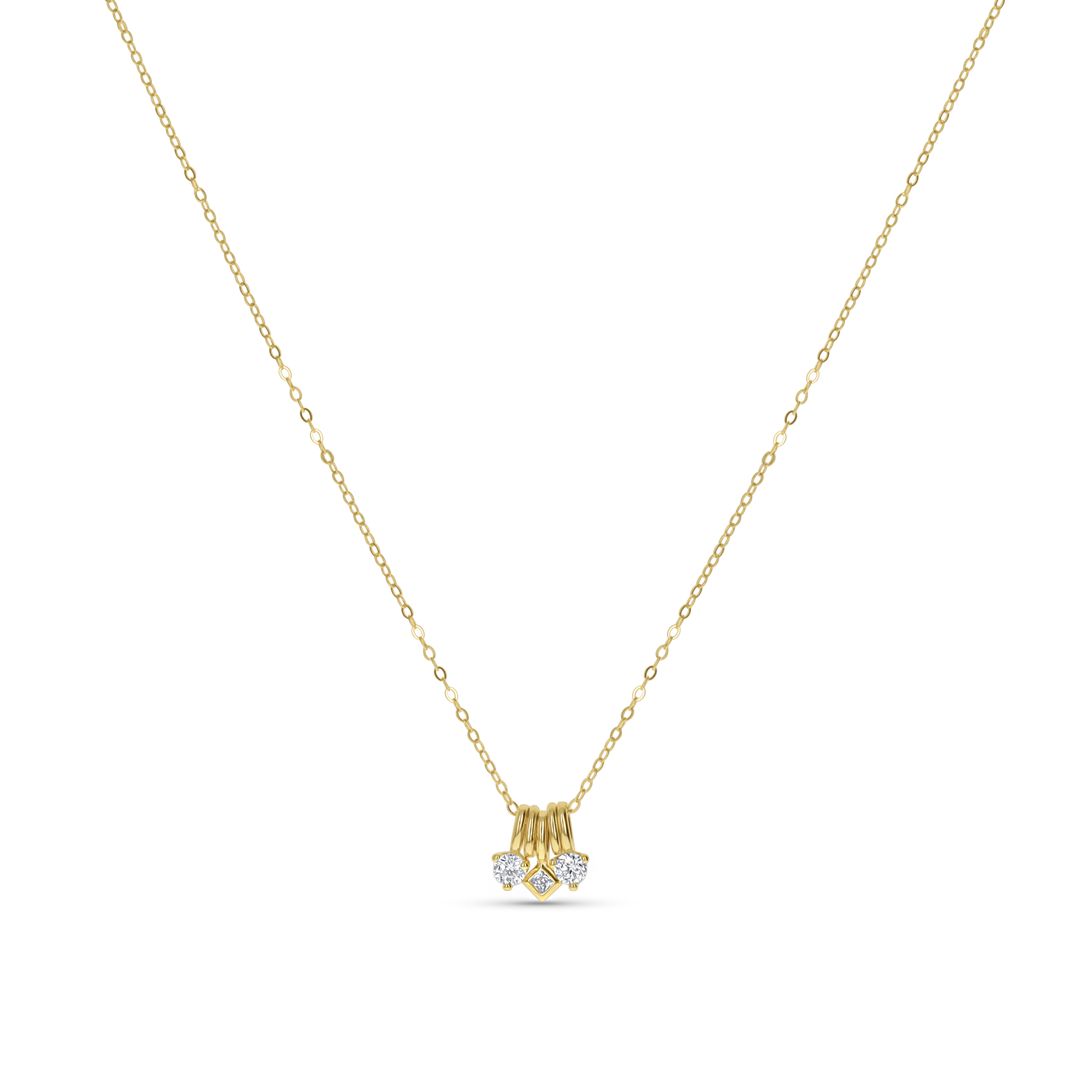 Mixed Charm Necklace in Gold from Alexandra Marks Jewelry. 