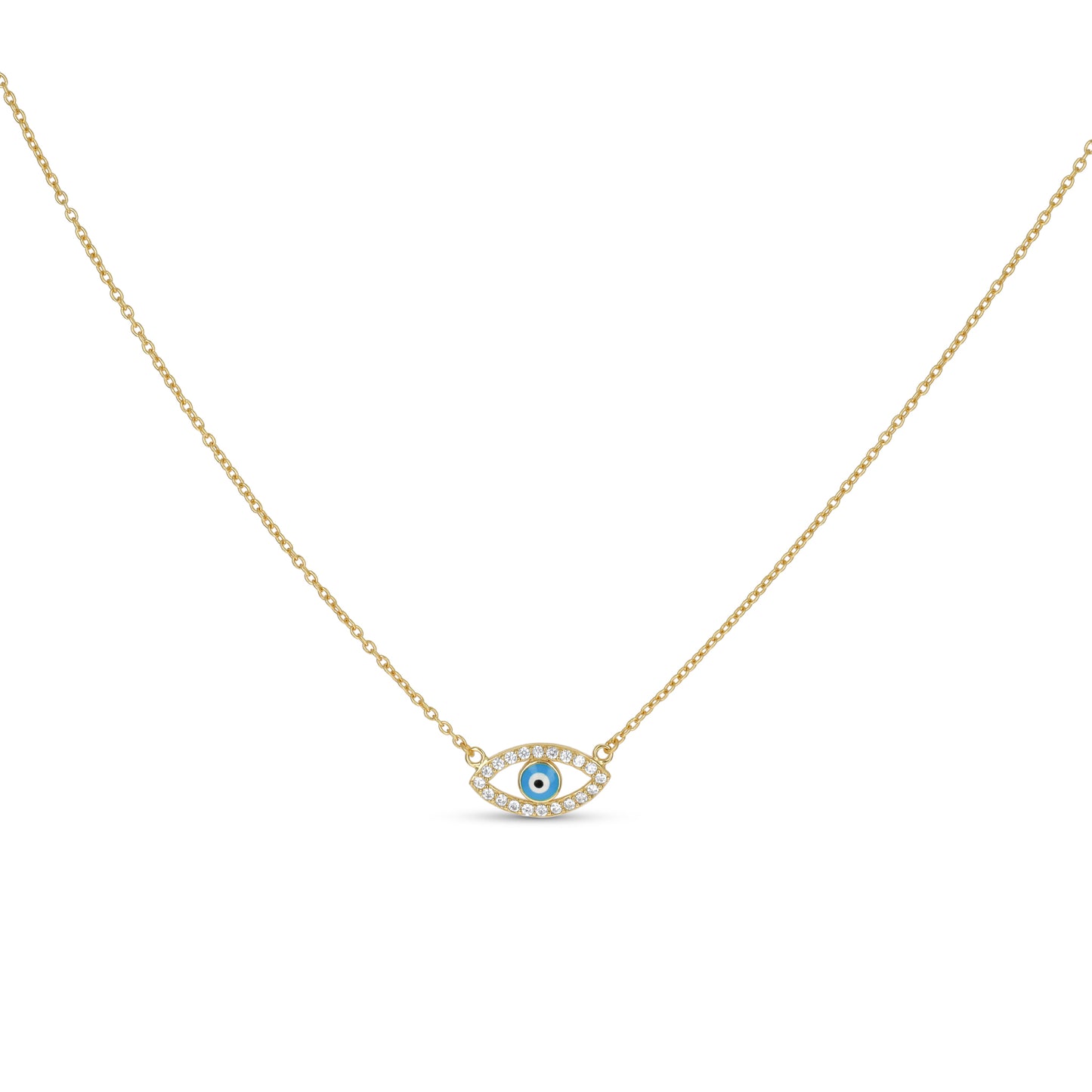 Gold Evil Eye Classic Necklace from Alexandra Marks Jewelry