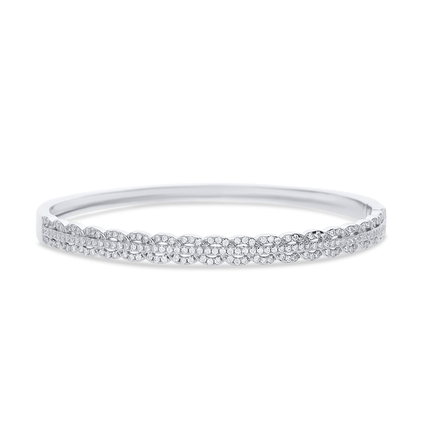 Vintage Scalloped Bangle Bracelet - Alexandra Marks Jewelry