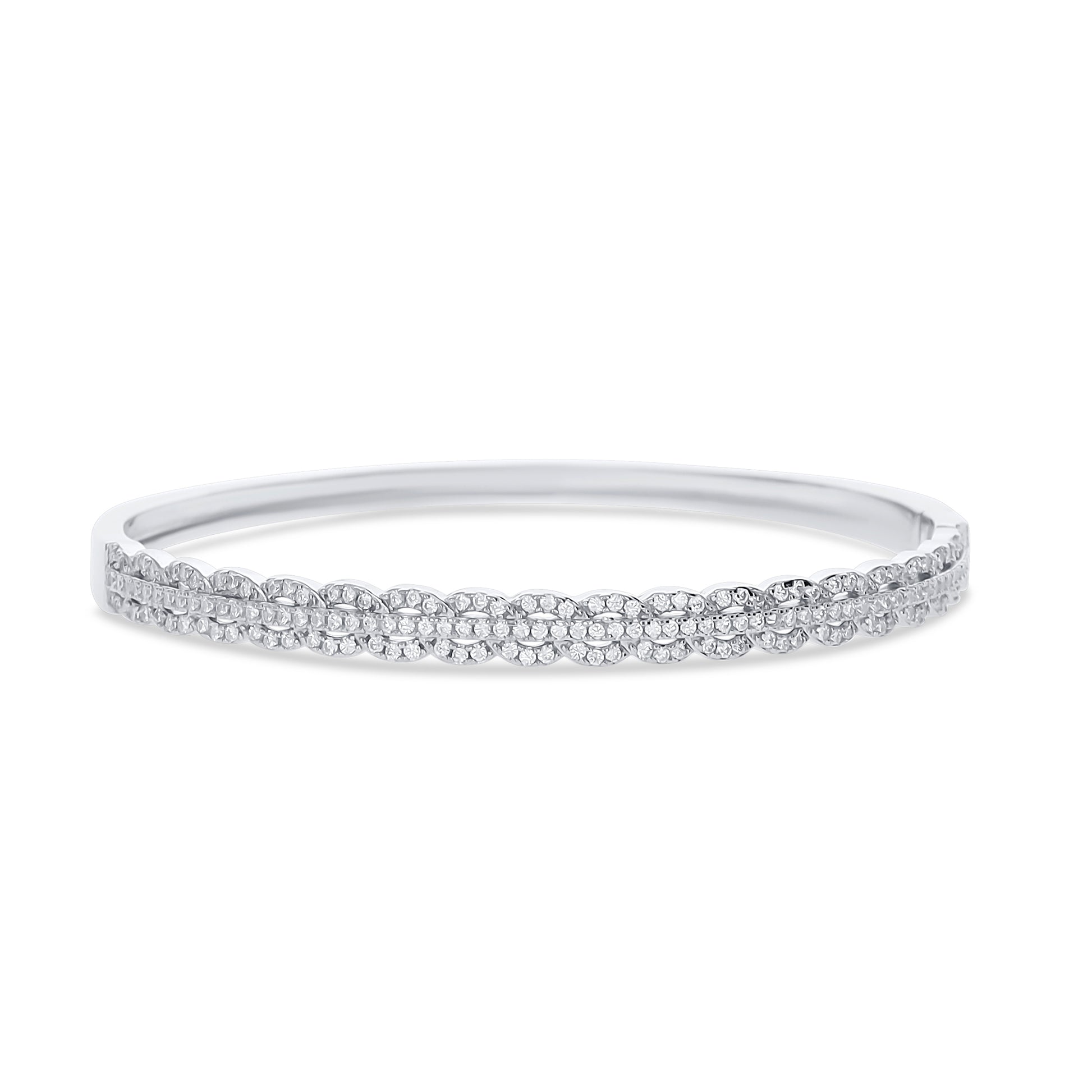 Vintage Scalloped Bangle Bracelet - Alexandra Marks Jewelry