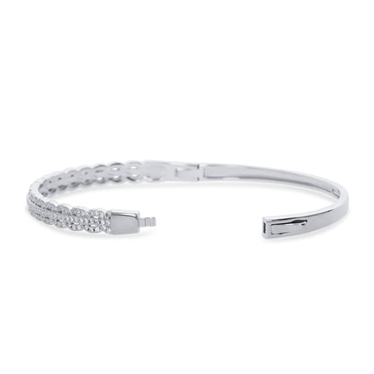 Lace Bridal Bangle Bracelet - Alexandra Marks Jewelry