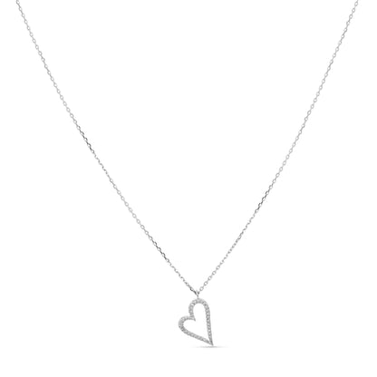 Diamond Open Heart Necklace - Alexandra Marks Jewelry