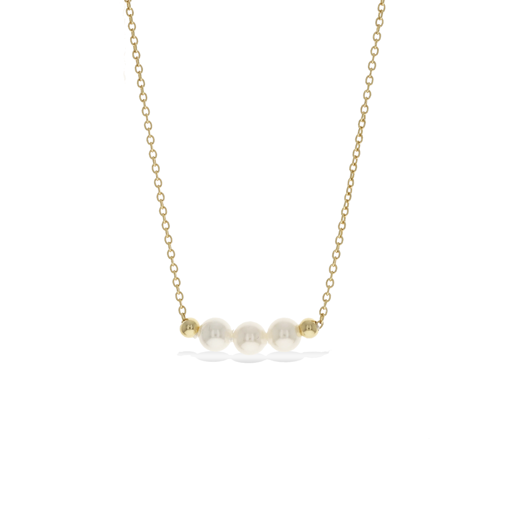 White Pearl Bar Necklace from Alexandra Marks Jewelry