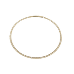 Classic Gold Diamond Tennis Bangle Bracelet