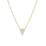 Alexandra Marks Small Diamond Heart Necklace