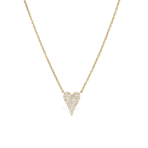 
            
                Load image into Gallery viewer, Alexandra Marks Small Diamond Heart Necklace
            
        