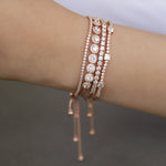 Rose Gold CZ Tennis Bracelet Stack From Alexandra Marks Jewelry