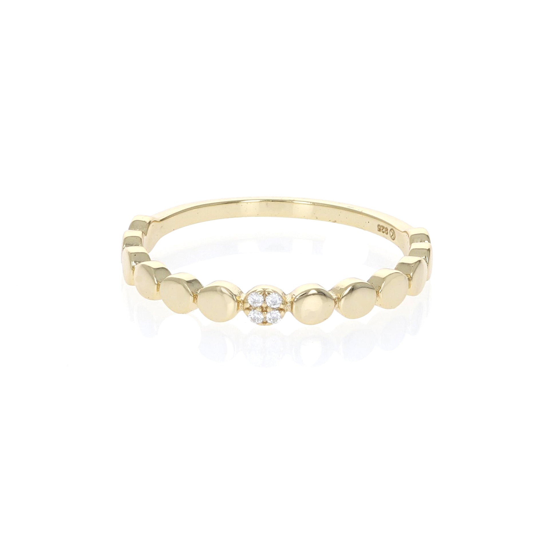 Circle Thin Stacking Ring in Gold