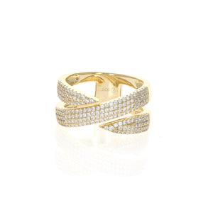 Gold Pointed Coil Ring