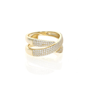 Gold Pointed Coil Ring